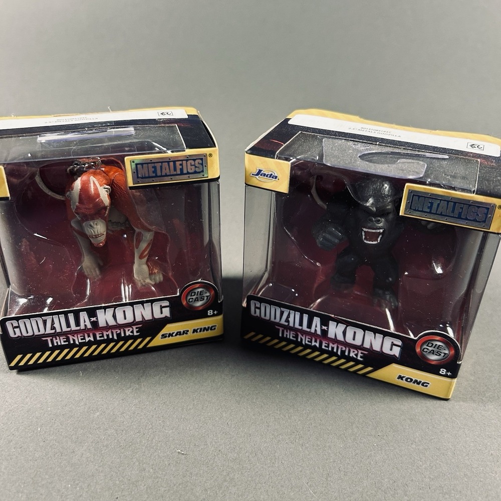 Jada Metalfigs Godzilla x Kong New Empire Kong Skar King 2.5" Die Cast Lot NEW